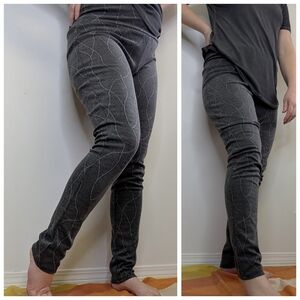 Kollontai Textured XL (Tall) Grey Patterned Leggings